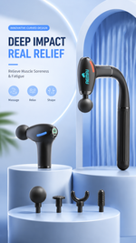 Mini deep tissue massage gun with AEMAI branding - detailed view 7